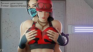 fortnite futanari babes blowjob anal fuck frenzy unfolds