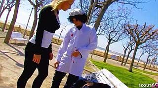 Karneval Threesome with Geile Teen Angelica Rough Facial Story