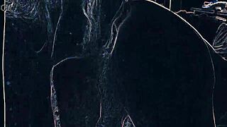 club lights flash during rimjob and blowjob session