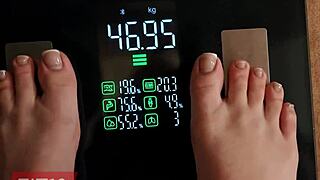 Fit18 Becky Summer 103lbs Blue Eye Blonde Teen Creampied in Tight Leotard Pussy