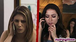 veronica rodriguez laps melissa moore's wet squirting pussy