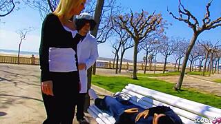 Karneval Threesome with Geile Teen Angelica Rough Facial Story