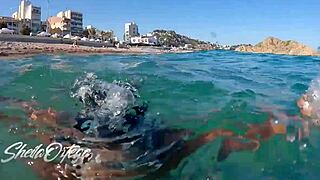 Pornstar Sheila Ortega Sucks and Fucks Underwater Snorkeling Action