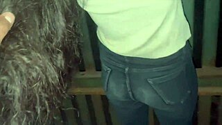 village girl sneaks late night bbc pounding creampie big ass at ranch hidden