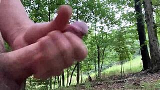 clitlicker662 flashes wet pussy orgasm in forest update img 0569