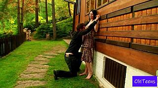 Kattie Gold Rides Kristof's Cock Dorm Room First Time Fuck!