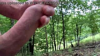 clitlicker662 flashes wet pussy orgasm in forest update img 0569