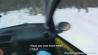 Snowboarder Chick Rosemary Moyer Deepthroats and Rides Hard Cock