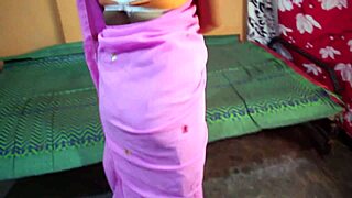Indian Bhabhi Pink Saree Blowjob Cheating Boyfriend