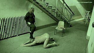 mistress april crushes slaves in brutal bdsm game show