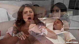 he pounds her big latina ass in formal dress pov