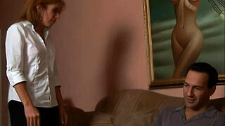 redhead mommy rides young cock begs harder in hairy pussy