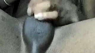 mzansi teen strokes black cock hard while watching tv porn solo jerk off