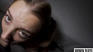 Petite Cheerleader Fucked Bent Over Doggystyle Deepthroat