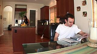 Hairy Maid's Passionate Kitchen Anal Bliss