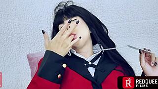 i can't resist yumeko jabami's anal pounding by that wild sex machine 😩