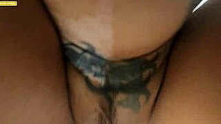 Lubed Pussy Sideways Takes Overflowing Emotional Creampie Deep