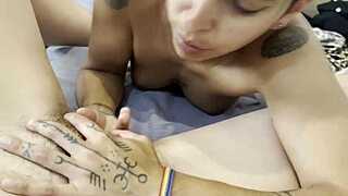 i eat friend's wet pussy pov until she orgasms hard