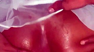 beautiful brunette brunetteflower1's huge ass oiled up for hard anal pounding