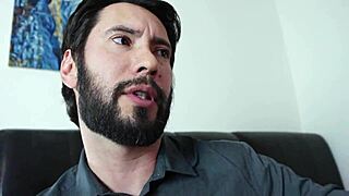 Daddy unloads monster cock cumshot on Cassandra Nix face!