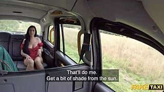 Luci Reign bends for taxi driver's huge cock doggystyle in fake taxi!