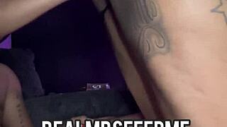 Bent over hood hoe MrsFeedMe slurps BBC creampie compilations sloppy?
