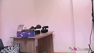 raquel adan bends over for fan's big cock doggystyle after reality tv dirty talk blowjob!