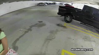 curious what happens when a broke latina teen flashes in the mall parking lot