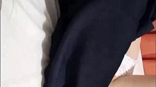 damn this horny latina teen flashes her perky little tits everywhere!