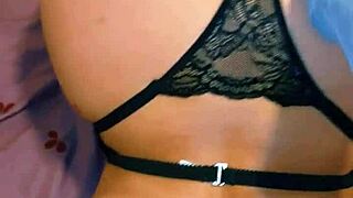 Amiga Waits in Lingerie Harness Bent Over for Rough Latina Creampie Domination