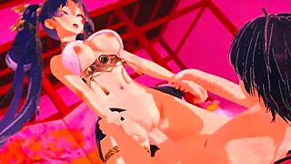 Iuno Takes Massive 12-Gallon Creampie with Huge Tits Squirting in 3D Anal