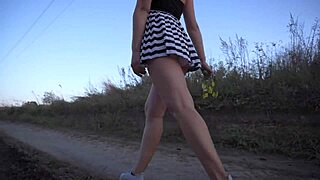 peeking on this hot asian flashing her panties upskirt in a steamy fantasy