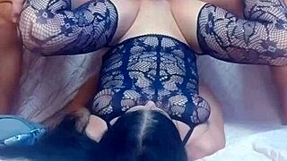 mature wife spreads legs wide for homemade anal assfucking with her horny husband