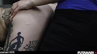 tattooed milf sluts tease then fuck wildly when one sprouts a huge dick creampie anal