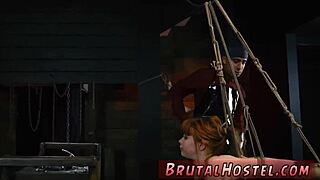 Amateur black bdsm threesome binds teen for extreme anal domination and group fetish fun