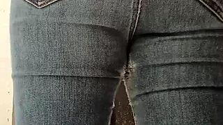 Hidden cam catches latina sister-in-law spreading cheeks to pee in toilet without family knowing