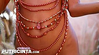 tiny asian slut putri cinta bares her smooth big tit ass