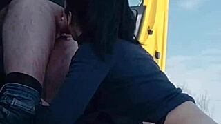 at -10 degrees sucking his huge cock feels amazing as hot cum floods my tongue and i swallow every bit