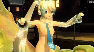 Damn hatsune miku snowman mod got me hard her big tits n ass nude full snow goddess vibe