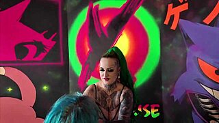 Submissive Girl Begs Mistress for Rough Strapon Fuck