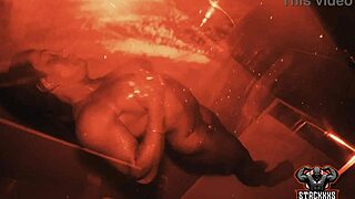 Stacxxxs Reveals Ruby Muscle's Dripping Wet Shower in Red Light District