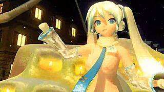 Damn hatsune miku snowman mod got me hard her big tits n ass nude full snow goddess vibe