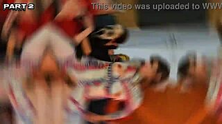 Nine dive into Halloween anal orgy in seedy bar