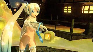 Damn hatsune miku snowman mod got me hard her big tits n ass nude full snow goddess vibe