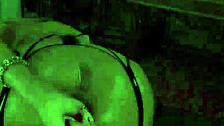 imagine her ebony ass stretched by acrylic toy and fist in kinky bondage session