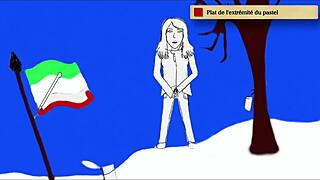 i can’t believe this teen pussy pees standing in art academy studio damn