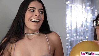 hey check out latina teen madison wilde and her sexy stepsis angel gostosa getting pounded