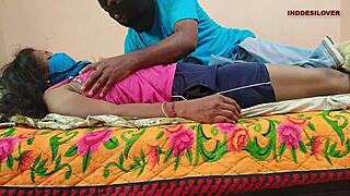 horny indian wife grinds pussy on hubby at ranch to excite him on video