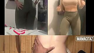 damn that cute colombian nicole medallo gets doggystyled and swallows cum