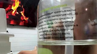 i sneak camera in empty house for misssvikki's see-through anal play